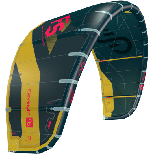 2022 Eleveight FS V5 Freestyle Kiteboarding Kite - Dark Green