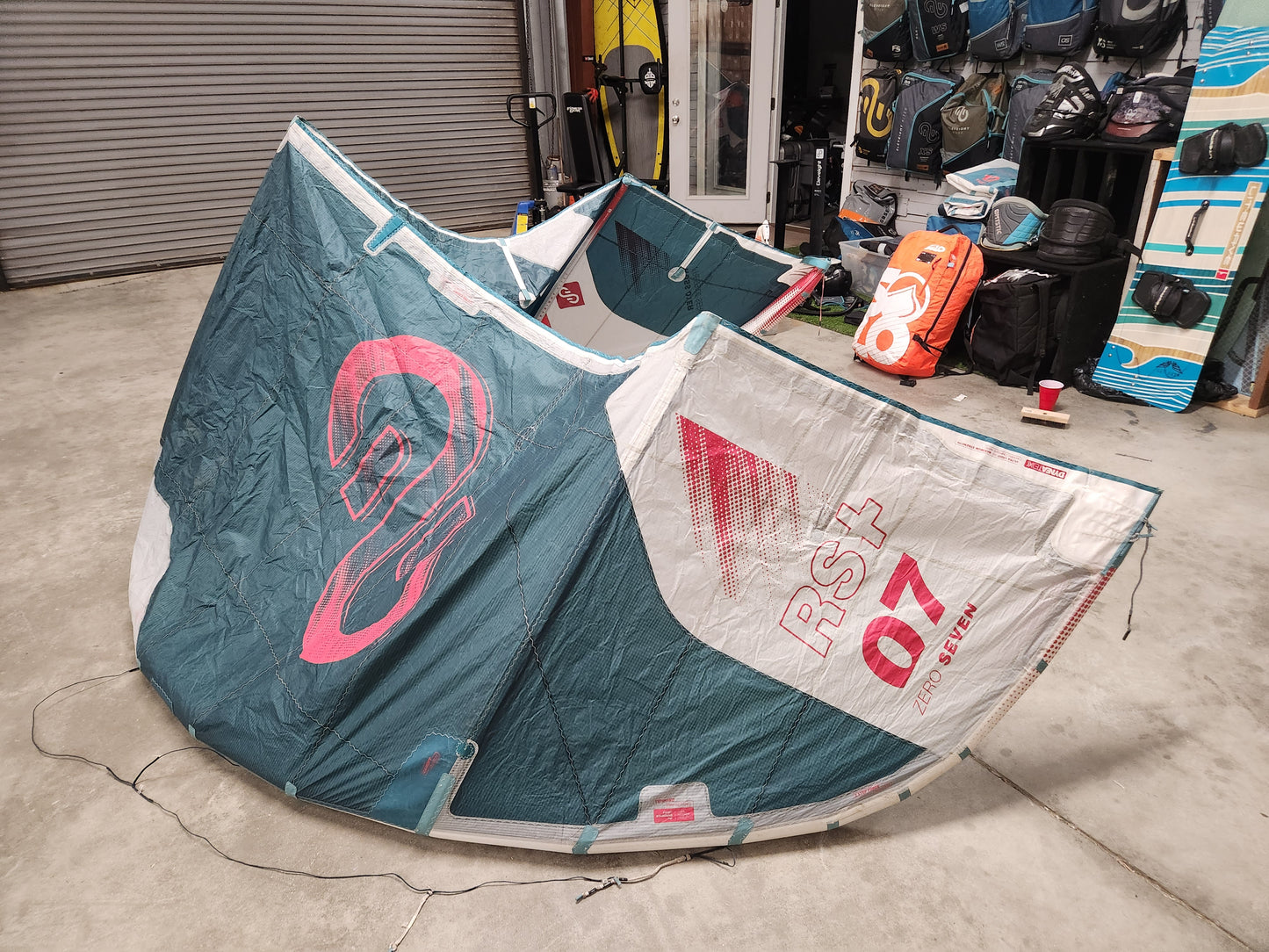 Used 2023 Eleveight RS+ V1 7m Kiteboarding Kite - Right