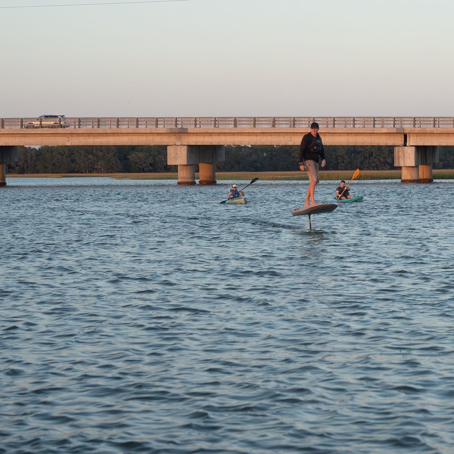 Efoil Rental - Charleston, SC - Session Sports solo with kayak