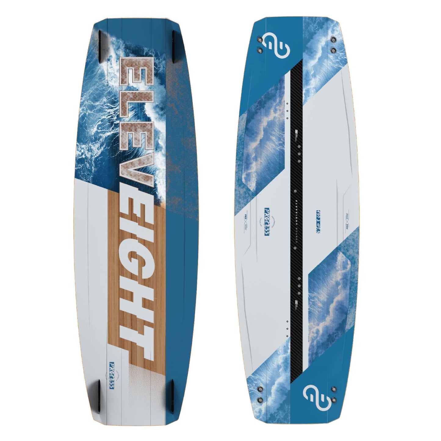 2025 Eleveight Process V8 Kiteboard - Top and bottom