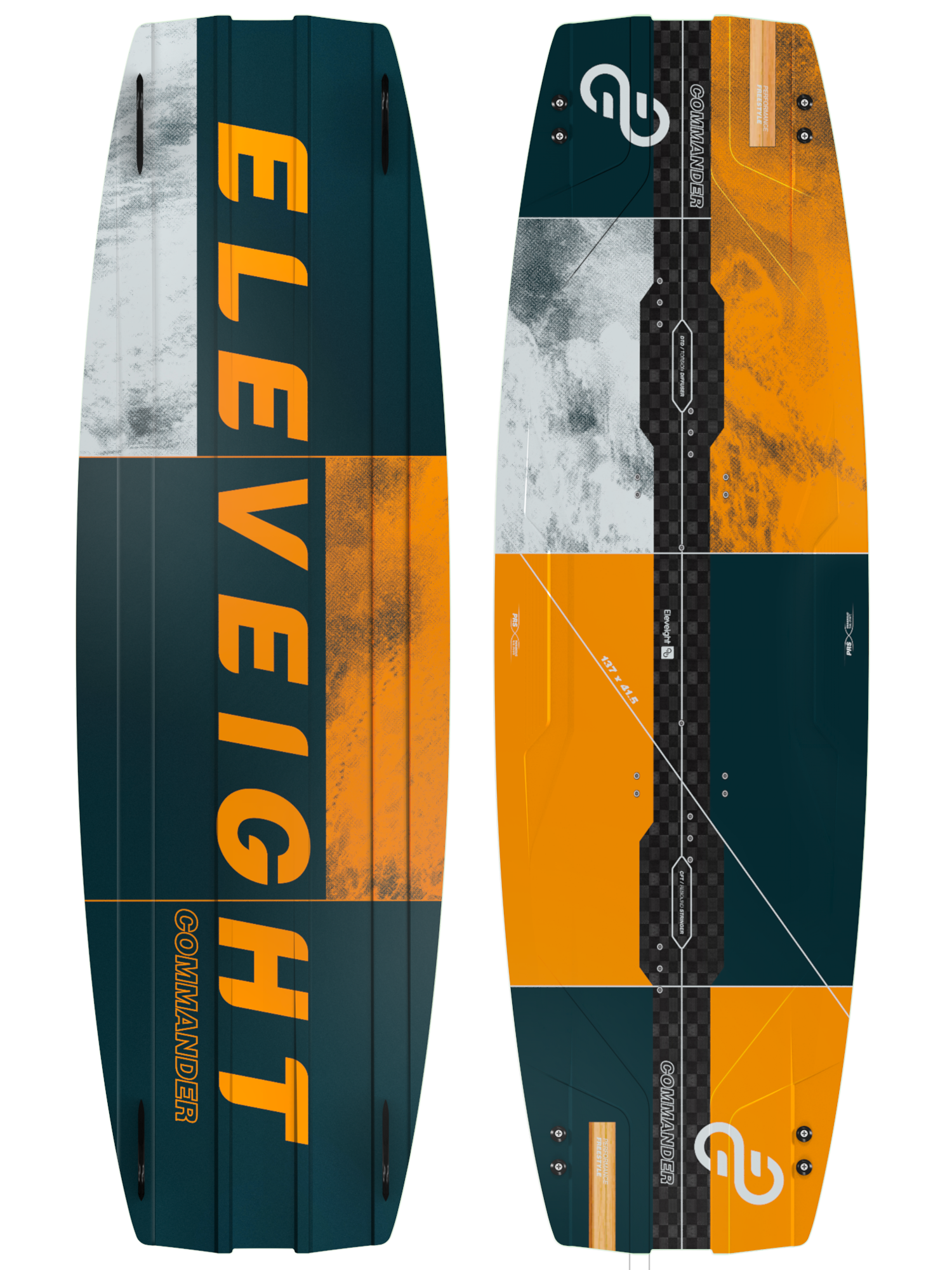 2023 Eleveight Commander v4 Kiteboard - Top