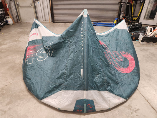 Used 2023 Eleveight RS+ V1 7m Kiteboarding Kite - Front