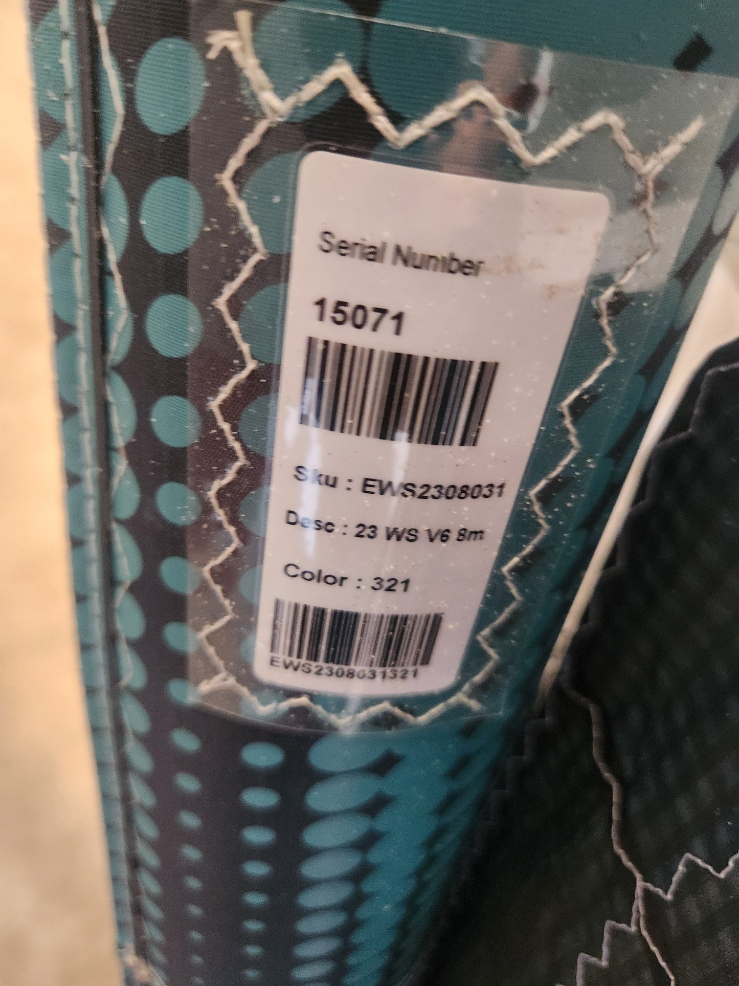 Used 2023 Eleveight WS V6 8m Kiteboarding Kite