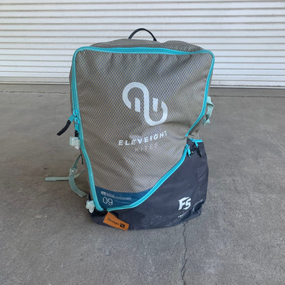 USED 2022 Eleveight FS V5 9m Kiteboarding Kite Only - Blue