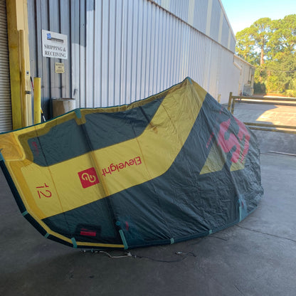 USED 2022 Eleveight FS V5 9m Kiteboarding Kite Only - Blue