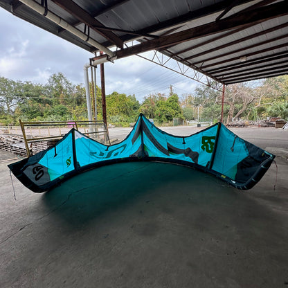 USED 2024 Eleveight RS V7 9m Kiteboarding Kite - Teal