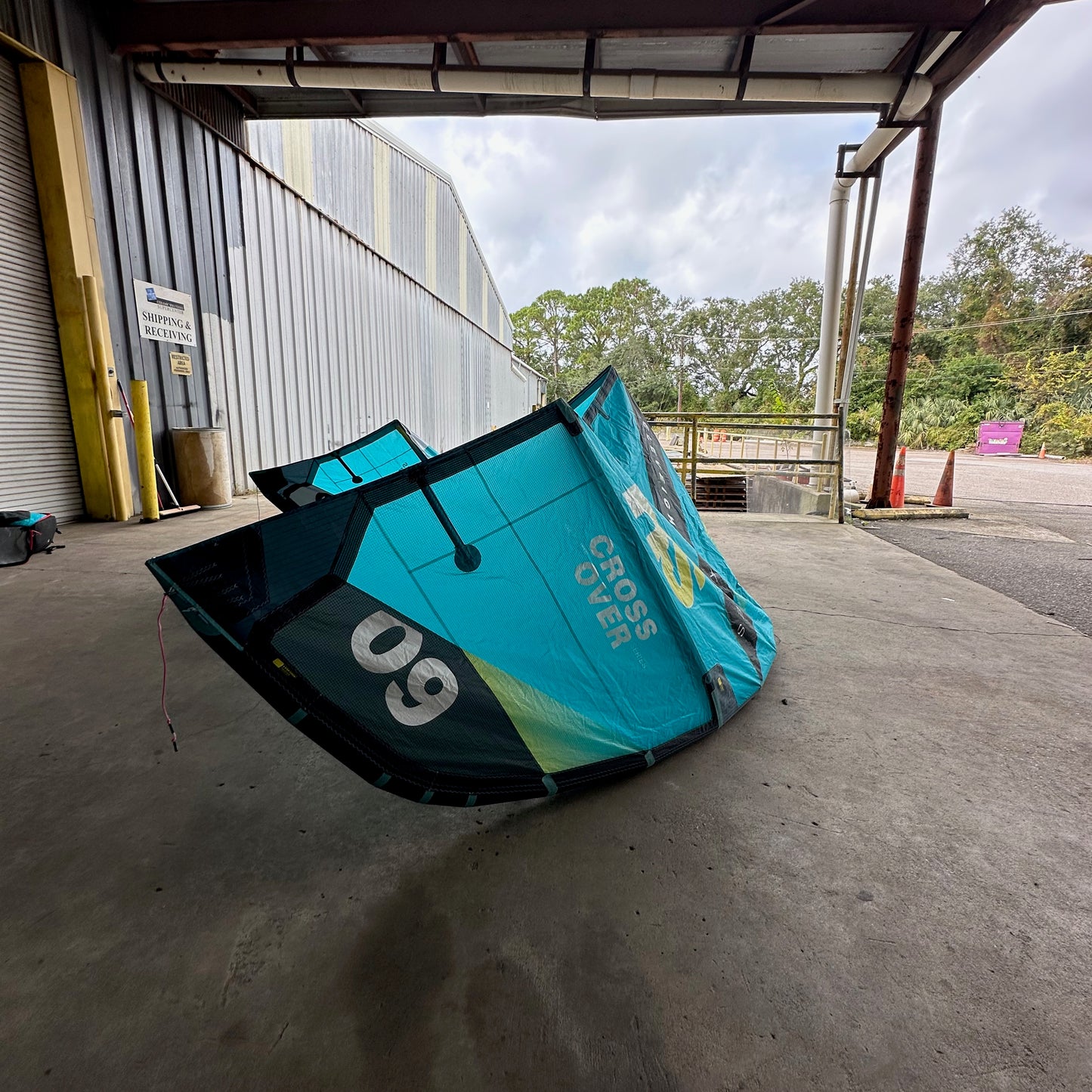 USED 2024 Eleveight RS V7 9m Kiteboarding Kite - Teal