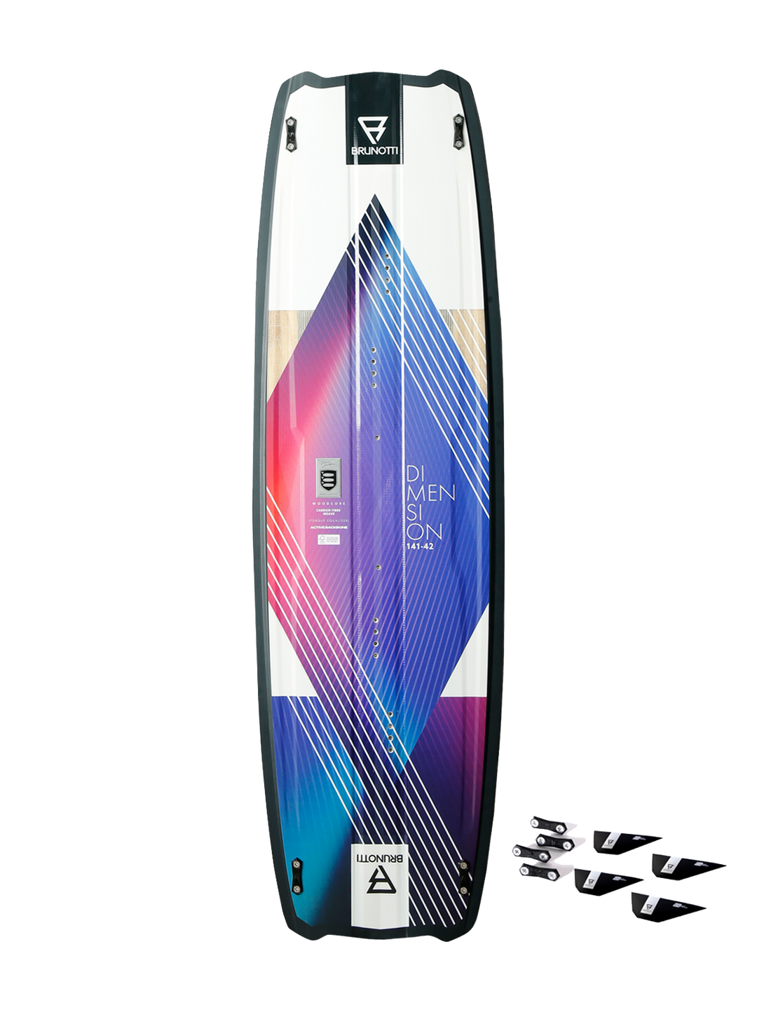 2022 Brunotti Dimension Twintip Kiteboard - top