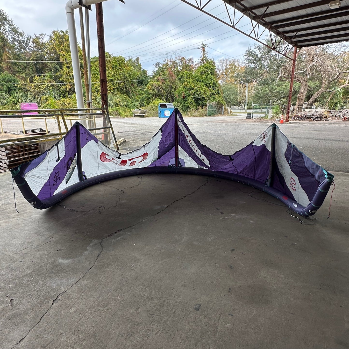 USED 2024 Eleveight RS V7 9m Kiteboarding Kite - Purple