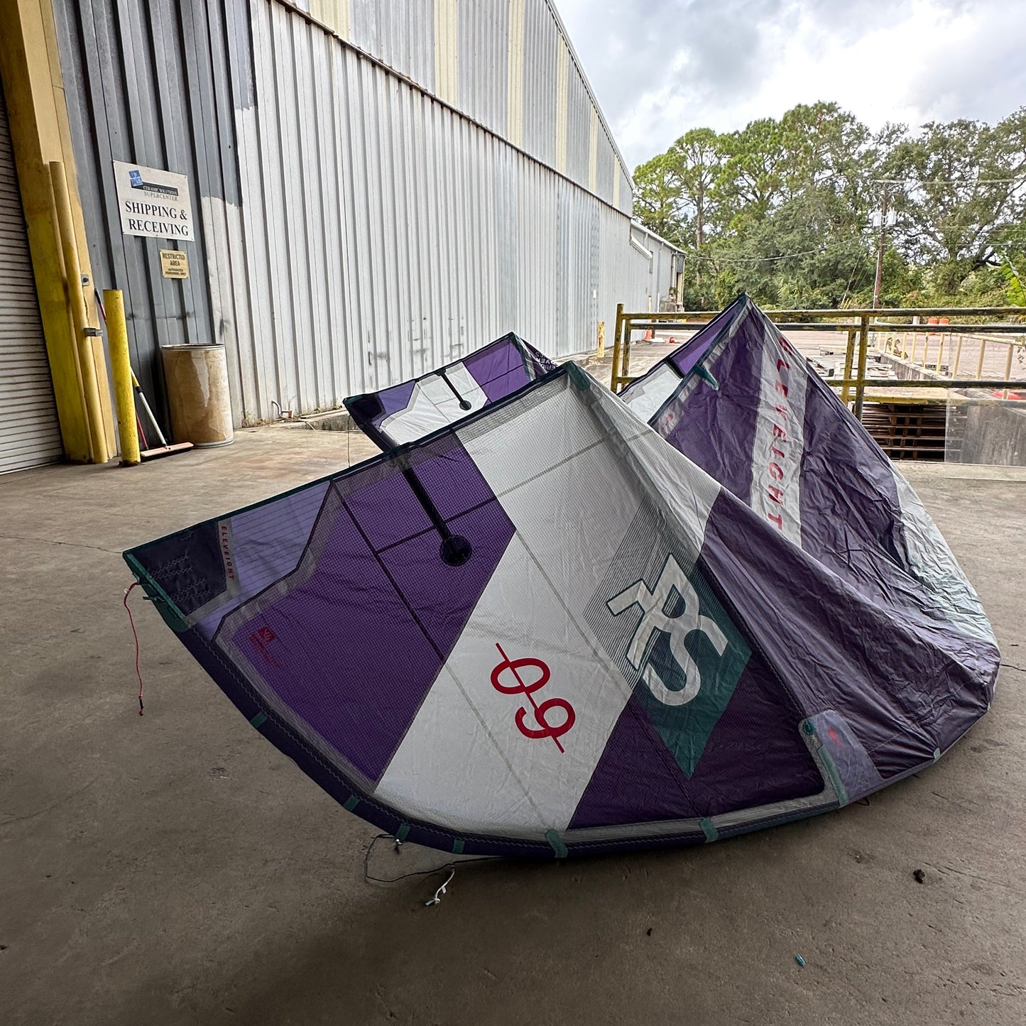 USED 2024 Eleveight RS V7 9m Kiteboarding Kite - Purple