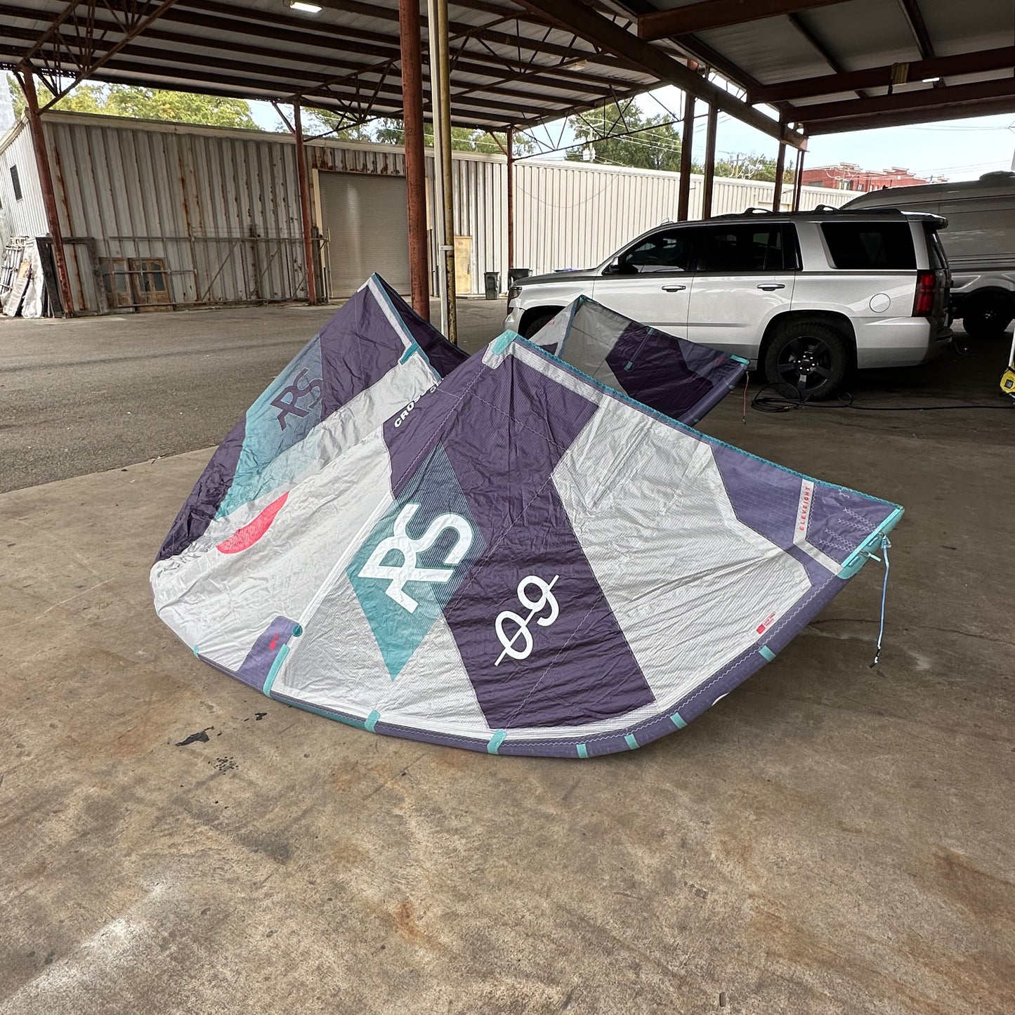 USED 2024 Eleveight RS V7 9m Kiteboarding Kite - Purple
