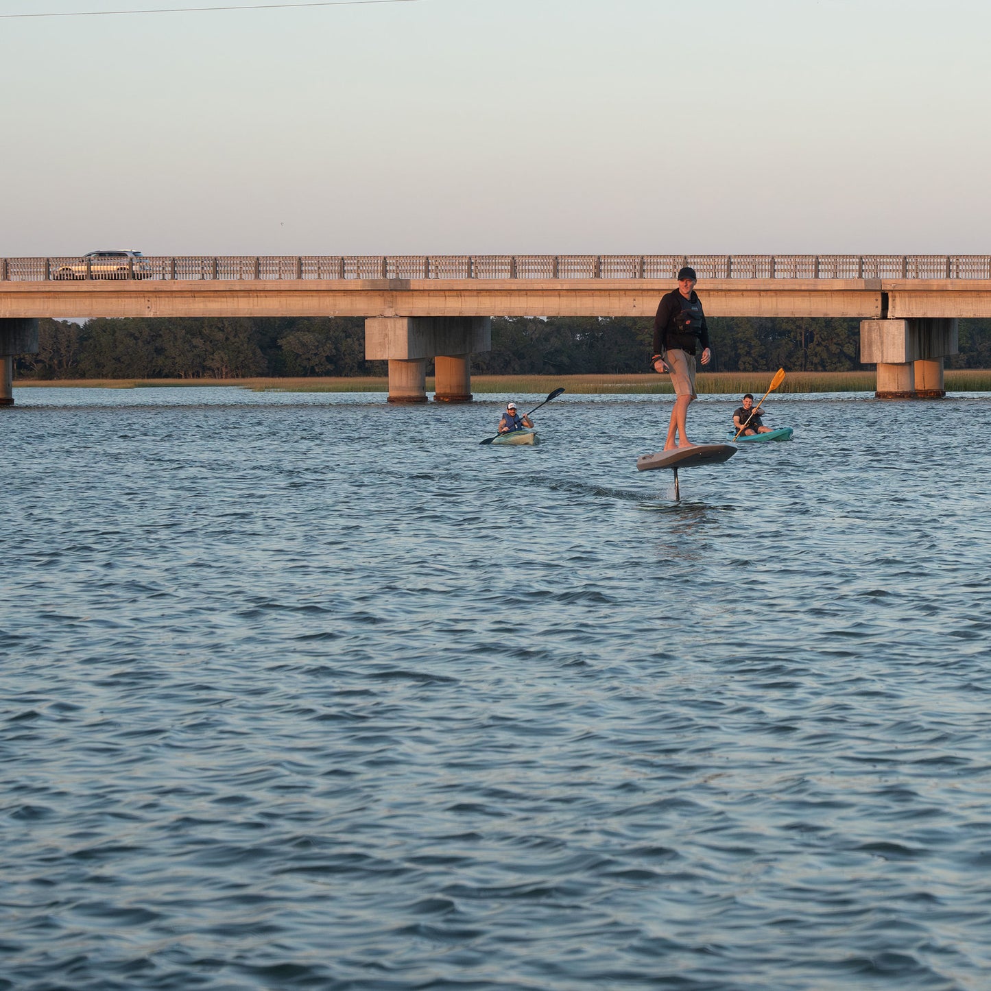 Efoil Rental - Charleston, SC - Session Sports solo with kayak