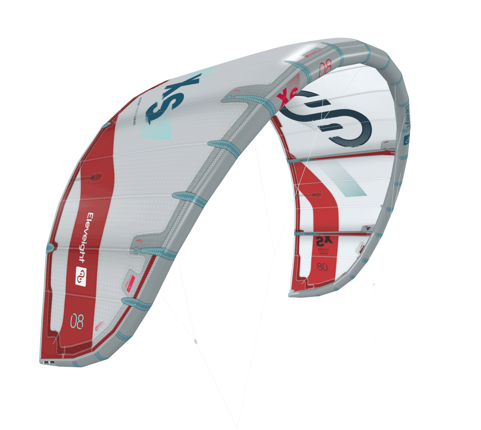 2022 Eleveight XS Kiteboarding Kite - Light Grey