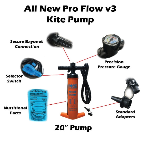 PKS Pro Flow 20 V3 Kite Pump
